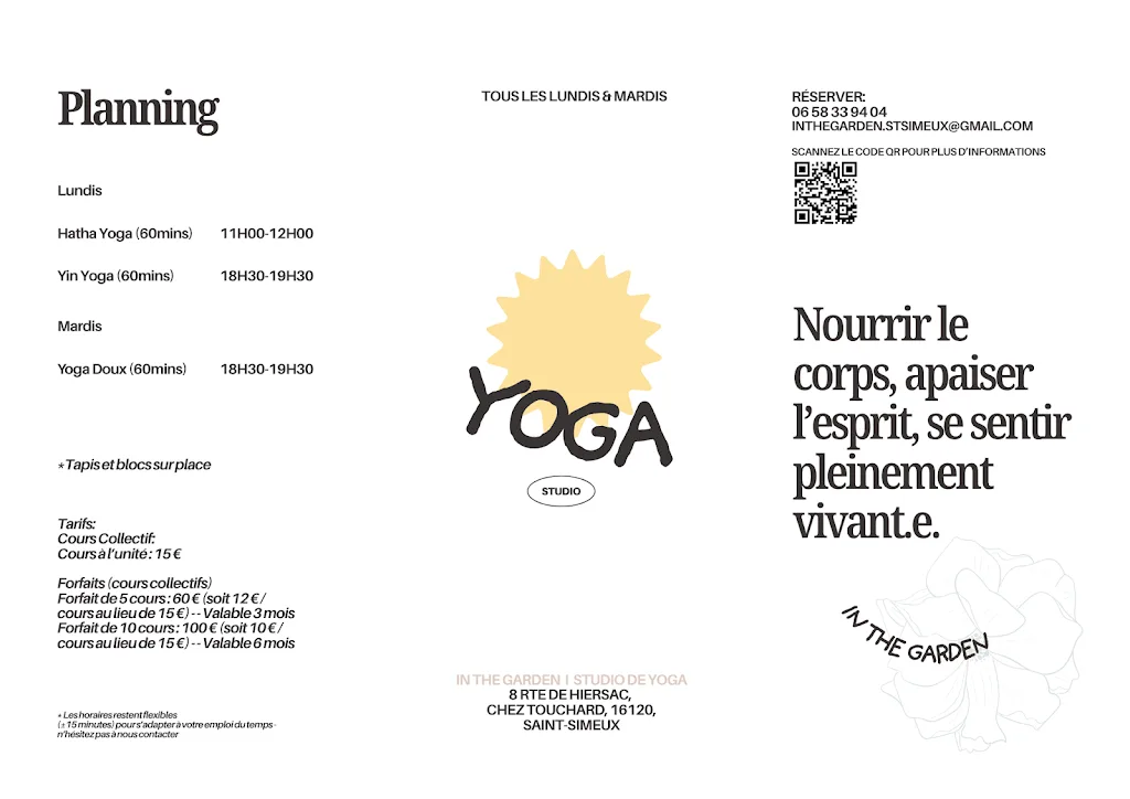 In The Garden | Studio De Yoga • Saint-Simeux • Cognac • Angoulême - photo 2