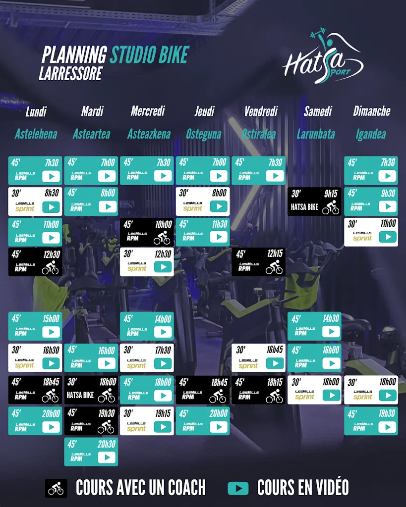 Hatsa Sport Larressore | Salle de sport - Cours collectifs - Fitness Pays Basque